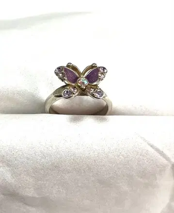 안나수이 퍼플 버터플라이 반지 (일본 사이즈 약 10호)