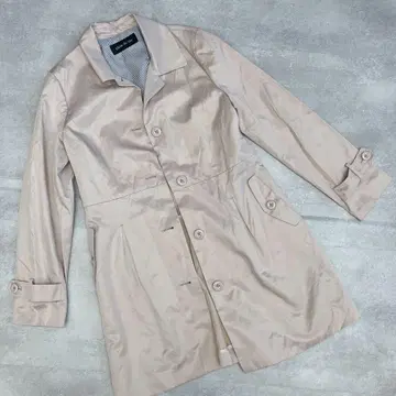 새상품급 플랜 드 비 베이지 스프링 코트 아우터 코트 s 작음