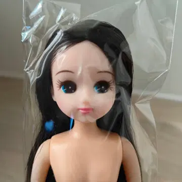 리카짱 인형 본체 블랙 헤어 블루 아이 중고품