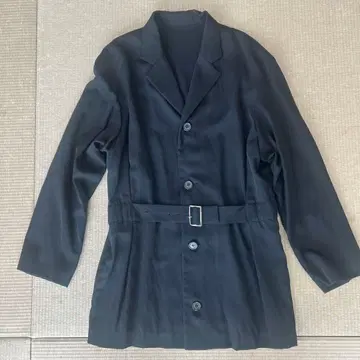 y's 블랙 테일러드 자켓 벨트 포함