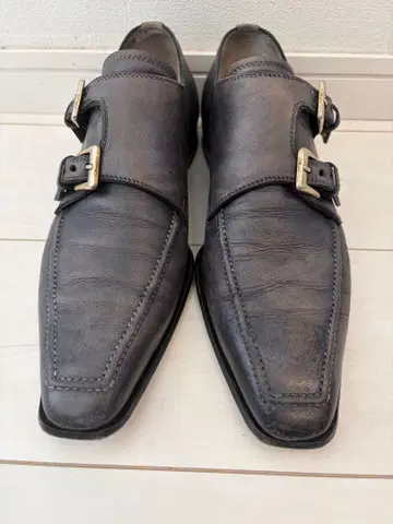 STEFANO BRANCHINI 더블 몽크 스트랩 신발 7 1/2