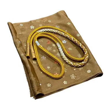 유61 새상품급 일본 의류 허리띠 오비 장식 천 세트