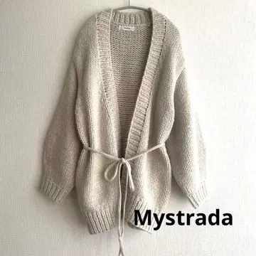1.7만 마이 스트라다 니트 가디건 아우터 로우 게이지 큼직한