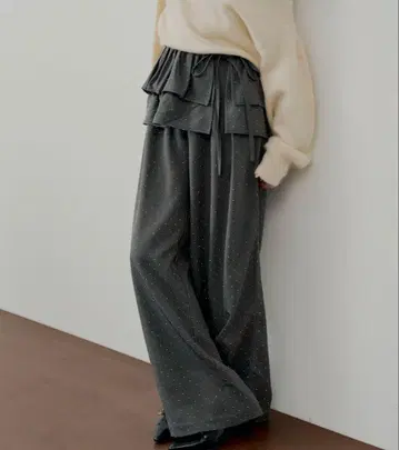 [미개봉 새상품/택 포함] 큐빅 루즈 슬랙스 팬츠 S 사이즈 그레이