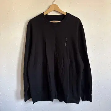 GRAND 그랜드 맨투맨/트레이닝복 리버스 웨이브 타입 블랙