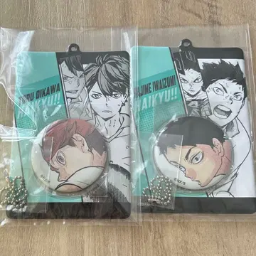 하이큐 캔뱃지&특제 홀더 컬렉션 오이카와 토오루 이와이즈미 하지메