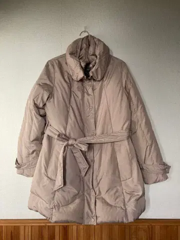 RESPYGHI 숄카라 다운 코트 벨트&다운 머플러 포함