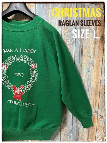 Christmas raglansleeves 트레이닝복 SIZE L