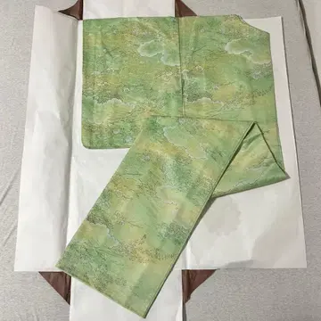 윤기 코몬 기모노 기장 140cm 그린 맞춤