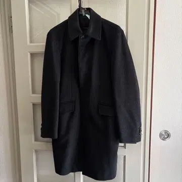 블랙 스텐카라 코트 울&캐시미어