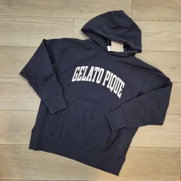 택 포함 새상품 GELATO PIQUE 네이비 후드티 젤라또피케