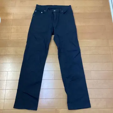 TOPVALU 블랙 스트레이트 레그 데님