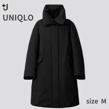 유니클로 질 썬더 하이브리드 다운 코트 M 블랙