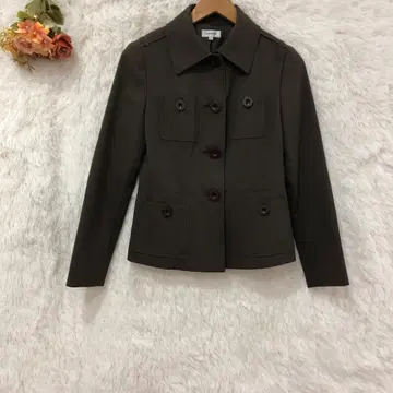 ensuite 엔스위트 페플럼풍 자켓 [ M ] 숏 기장 브라운