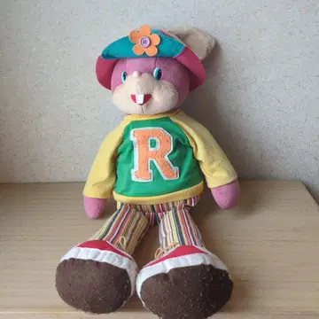 토끼 봉제 인형 레트로
