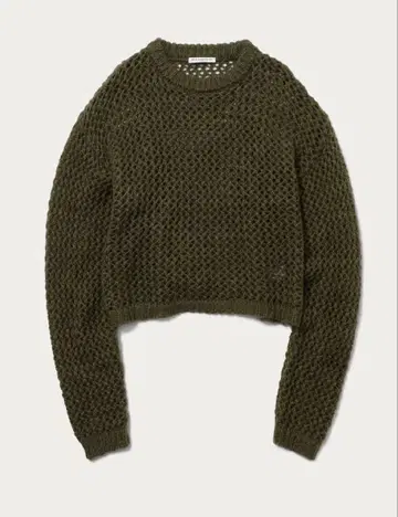 B&Y 뷰티앤유스 모헤어 굵은 니트 카키