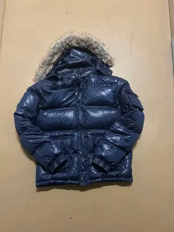 GAFFY 후드 부착 네이비 다운 자켓