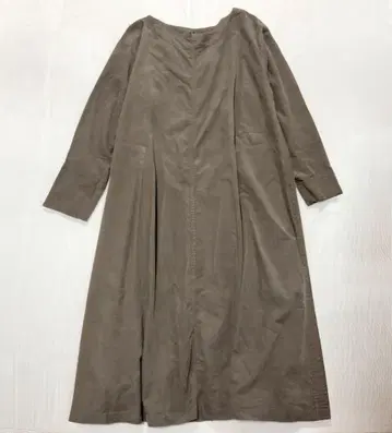 크루넥 코듀로이 긴팔 원피스