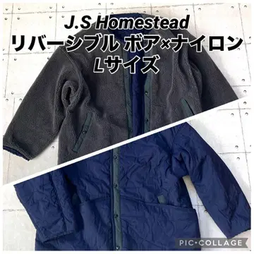 J.S Homestead 리버서블 보아 x 나일론 L 사이즈 구제 의류