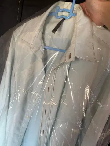 galaabend 자수 라이트 블루 긴팔 셔츠