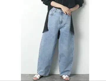 meri 코쿤 데님 라이트 블루 하이웨스트