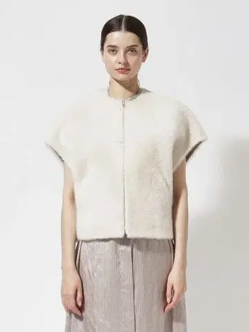 고급 CYCLAS 무스탕 리버서블 숏 베스트