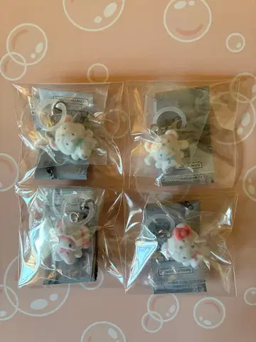 산리오 캐릭터즈 포근포근 스노우 메지루시 액세서리 4종