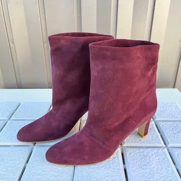 새상품 38 NEBULONI E. 네브로니 숏부츠 보르도 24