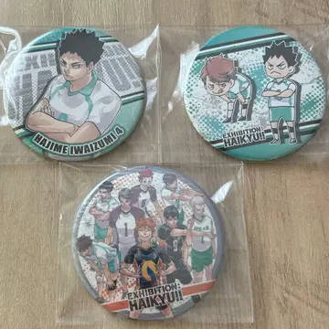 하이큐전 컬렉션 캔뱃지 아오바죠사이 이와이즈미 하지메 센다이