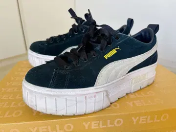 PUMA 플랫폼 스니커즈 블랙/화이트