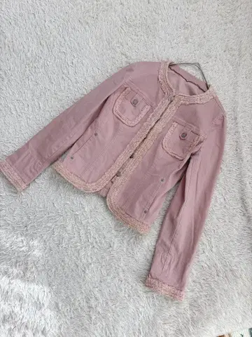 새상품급 FontanaGrande 폰타나그랑 핑크 테일러드 자켓