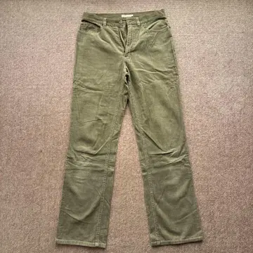 J.Crew 올리브 그린 코듀로이 플레어 팬츠