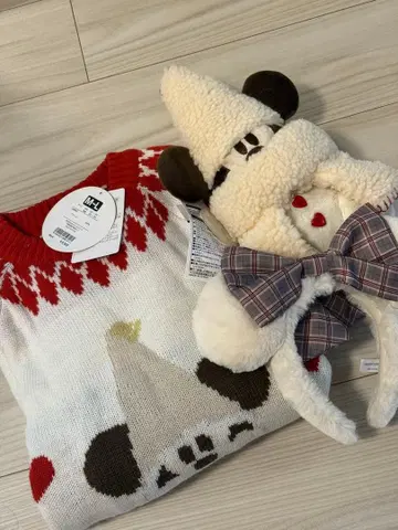 릴린린 스웨터 니트 숄더백 머리띠 세트