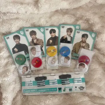 SHINee WORLD 가위바위보 포토 카드 & 캔뱃지 세트