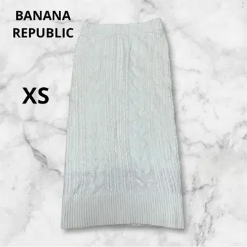 바나나리퍼블릭 이탈리안 울 캐시미어 혼방 케이블 니트 스커트