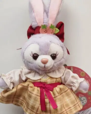 디즈니씨 하트 펠트 스트로베리 기프트 인형 배지