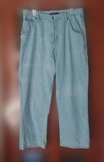 [남성용] 라이트 블루 워셔블 데님 팬츠 사이즈 LL