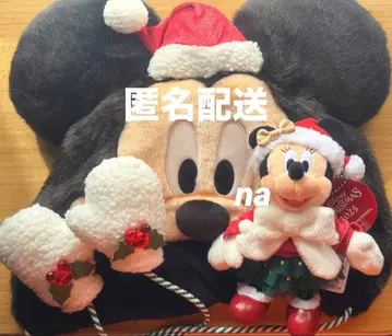 디즈니 크리스마스 미키 팬캡 미니 인형 배지
