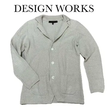DESIGN WORKS 베이지 니트 가디건 S