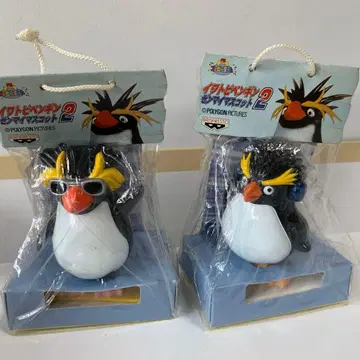레어 레트로 1997 이와토비 펭귄 태엽 마스코트 2 반프레스토