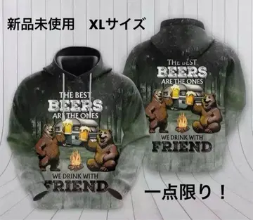 곰 후드티 애니멀 후드티 아웃도어 후드티 맥주 후드티 XL 사이즈