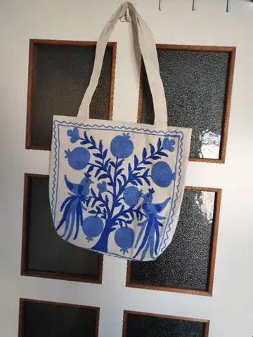 수자니 자수 토트백 우즈베키스탄제 핸드메이드