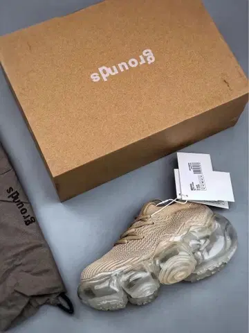 grounds 메쉬 어퍼 스니커즈 베이지