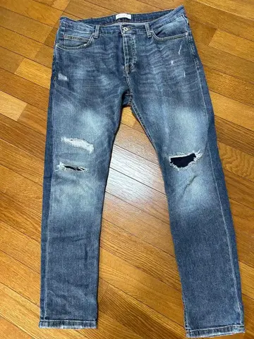 ZARA 데미지 데님 리페어 XL