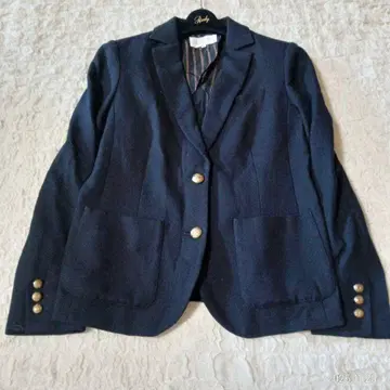 매킨토시 철학 골드 버튼 테일러드 자켓 네이비
