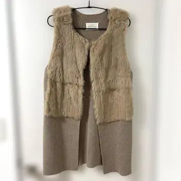 LUCA/LADY LUCK LUCA 퍼 베스트 베이지 토끼 베스트