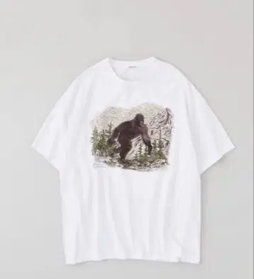 나이스니스 T셔츠 (화이트) 빅풋 그래픽