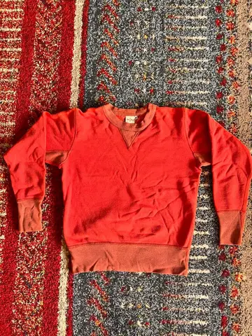 Two Moon 양 브이 트레이닝복 오렌지