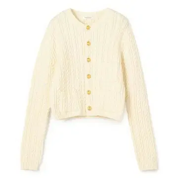 macphee 하이브리드 코튼 케이블 크루넥 가디건