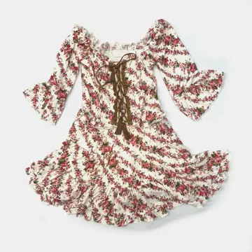 LIZ LISA 꽃무늬 미니 기장 프릴 원피스 2783